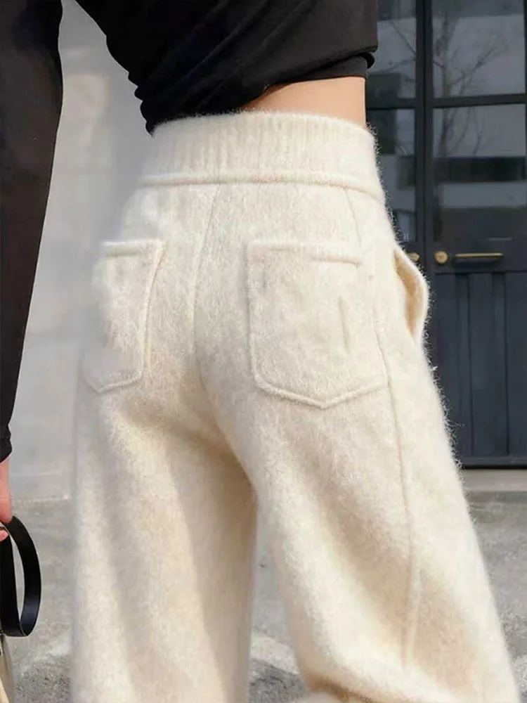 High Waist Thiened Fce Lined Woolen Straight Leg Pants Casual Wide Leg Trousers for Women Ci Walk Winter Faion
High Waist Thiened Fce Lined Woolen Straight Leg Pants Casual Wide Leg Trousers for Women Ci Walk Winter Faion