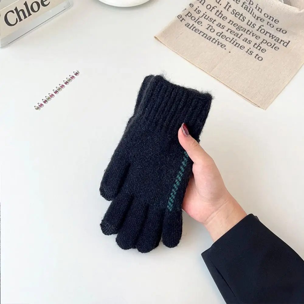 Winter Touchscreen Men Knitted Gloves Thickened Solid Color Knitted Woolen Gloves Nonslip Mittens Full Finger Gloves Cycling
Winter Touchscreen Men Knitted Gloves Thickened Solid Color Knitted Woolen Gloves Nonslip Mittens Full Finger Gloves Cycling