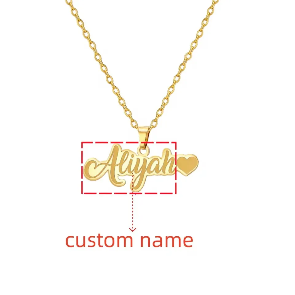 Персонализированное ожерелье Sipuris с матовой гравировкой и именем на заказ, из нержавеющей стали, золотистое, в виде чокера, с подвеской-именем, ювелирные изделия, подарки
Персонализированное ожерелье Sipuris с матовой гравировкой и именем на заказ, из нержавеющей стали, золотистое, в виде чокера, с подвеской-именем, ювелирные изделия, подарки