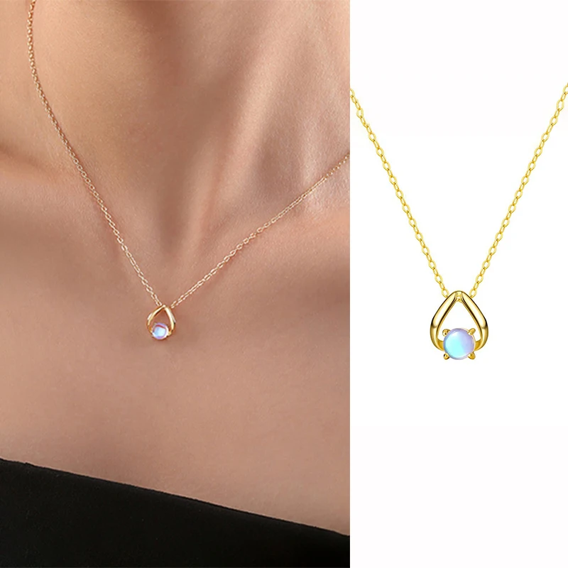 Real 925 Sterling Silver Moon Stone Water Drop Necklace for Charm Women Trendy Minimalist Fine Jewelry Light Luxury Accessories
Real 925 Sterling Silver Moon Stone Water Drop Necklace for Charm Women Trendy Minimalist Fine Jewelry Light Luxury Accessories