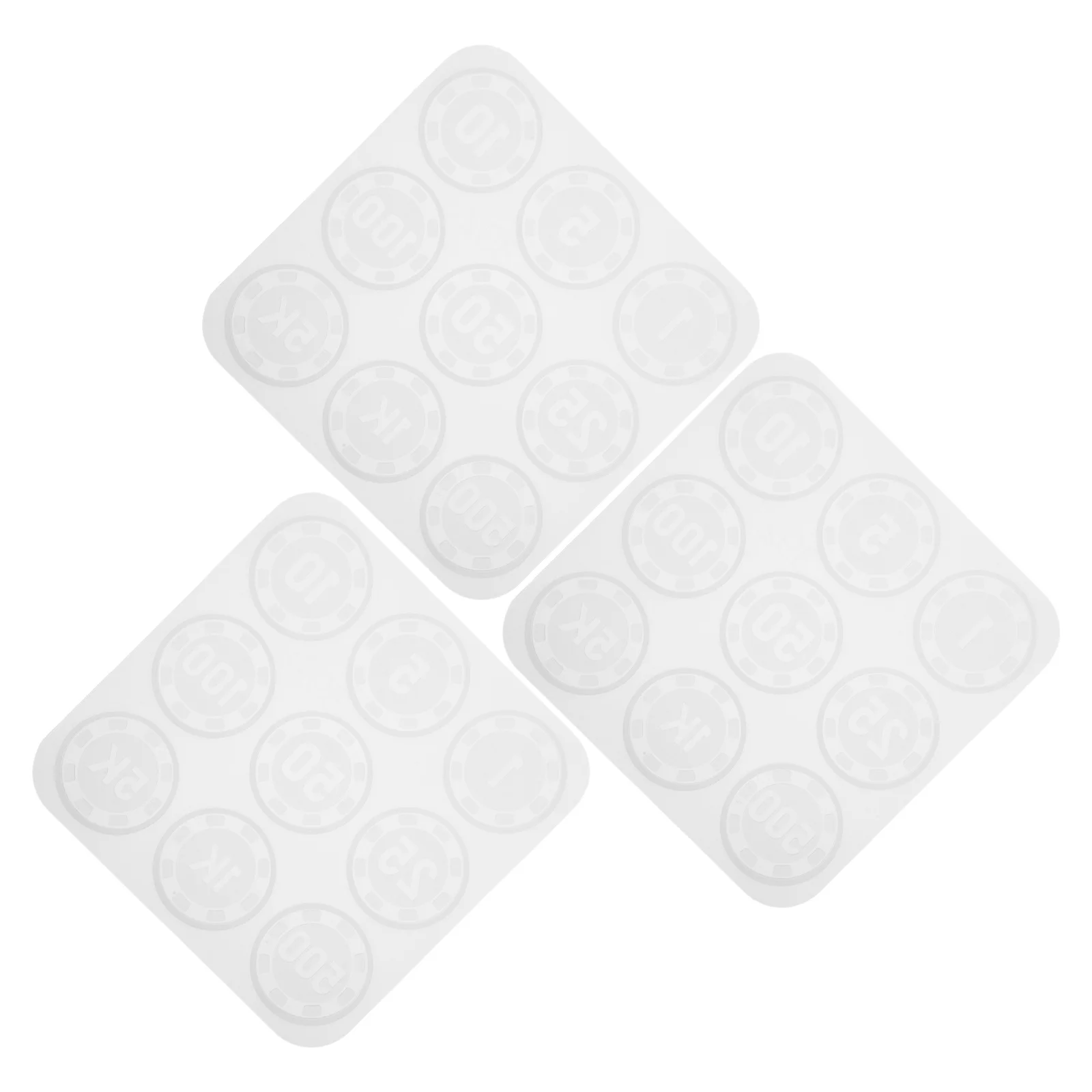 3pcs Silicone Poker Molds Reusable Epoxy Resin Chip Mold Diy Game Coin Craft Kit For Parties Collecting Chips Jewelry Making
3pcs Silicone Poker Molds Reusable Epoxy Resin Chip Mold Diy Game Coin Craft Kit For Parties Collecting Chips Jewelry Making