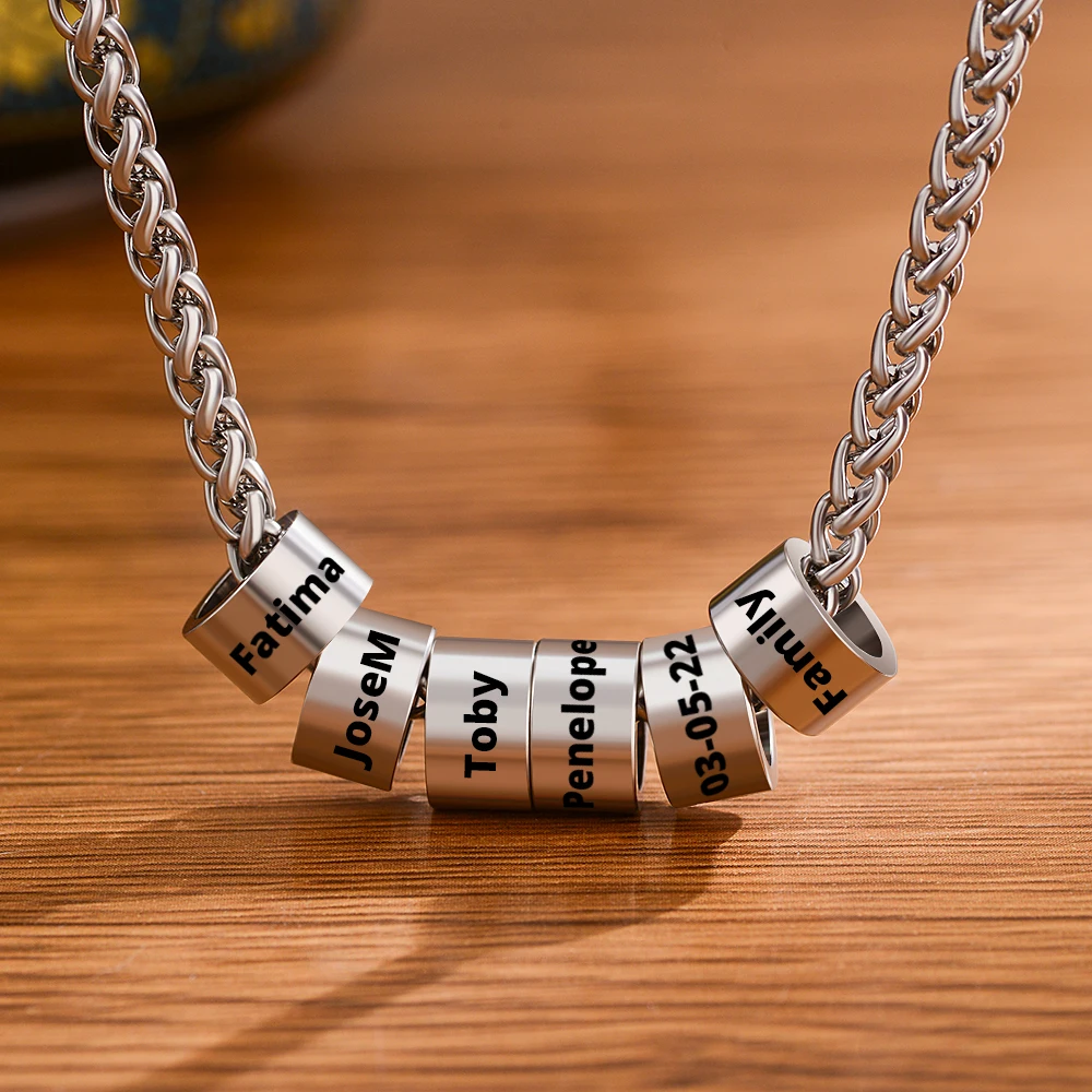 Customized Stainless Steel Button Chain Golden Silvery Necklace for Women Personalized Family Name Pendant Memorial Mother's Day
Customized Stainless Steel Button Chain Golden Silvery Necklace for Women Personalized Family Name Pendant Memorial Mother's Day