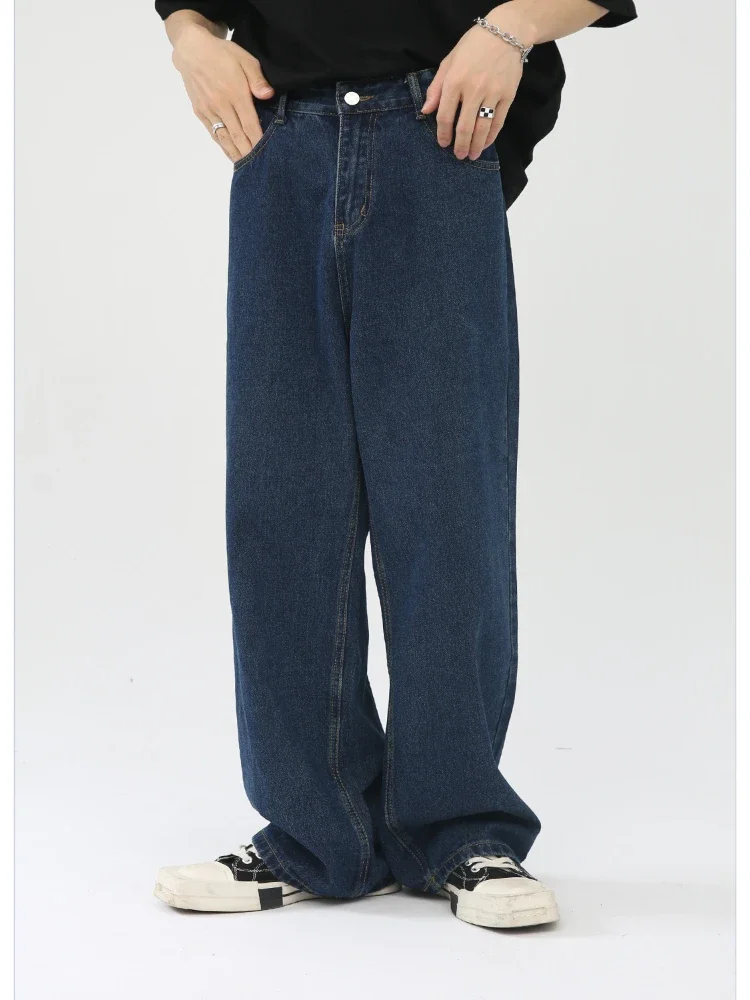 Men Wide Leg Pants Long Jeans Denim Pant Loose Casual High Waist Regular Pocket Splice Autumn Winter Solid Straight Trousers
Men Wide Leg Pants Long Jeans Denim Pant Loose Casual High Waist Regular Pocket Splice Autumn Winter Solid Straight Trousers