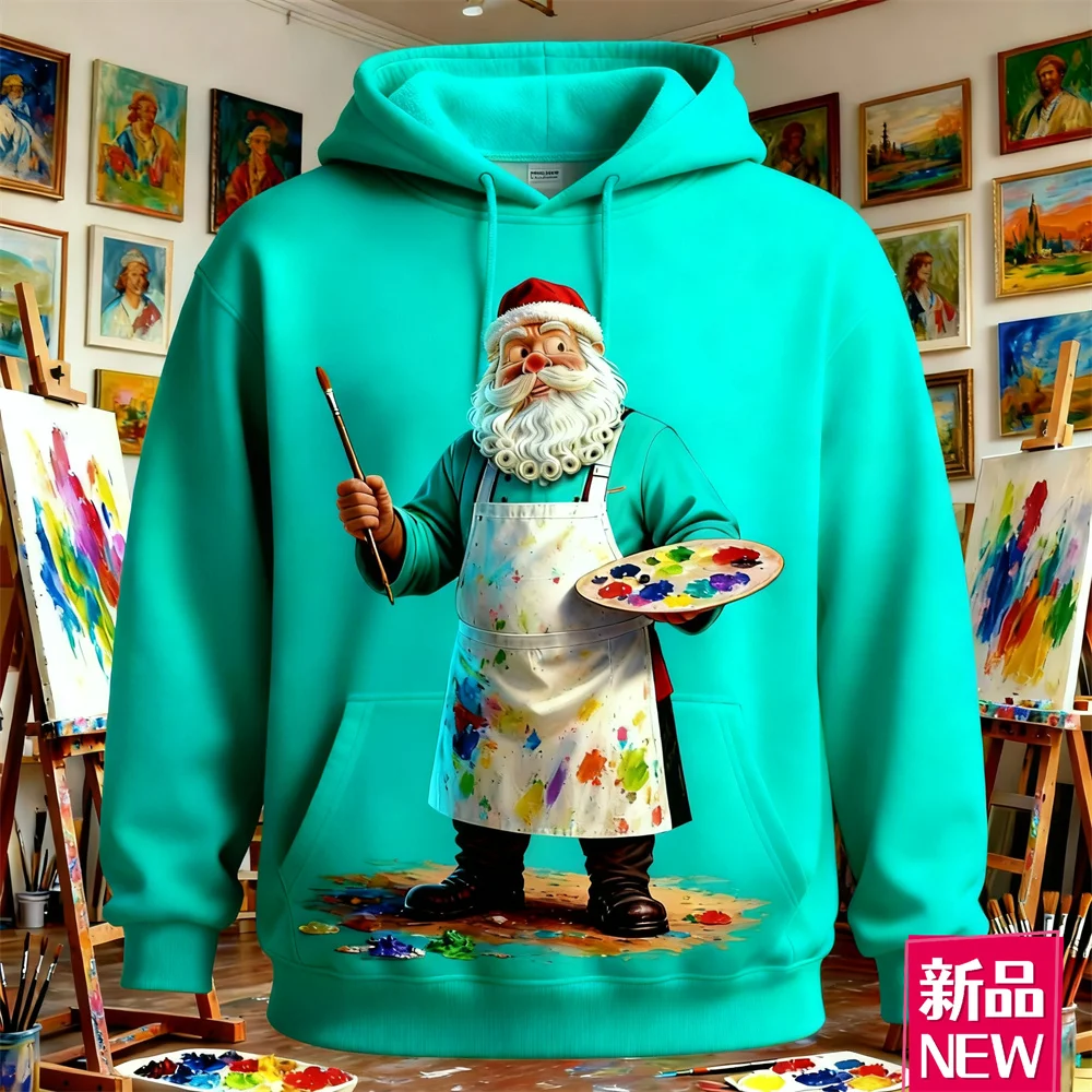 Different Professions Santa Clause Graphic Hoodie Creative Design Painter Firefighter Pattern Hooded Top Christmas Theme Clothes
Different Professions Santa Clause Graphic Hoodie Creative Design Painter Firefighter Pattern Hooded Top Christmas Theme Clothes