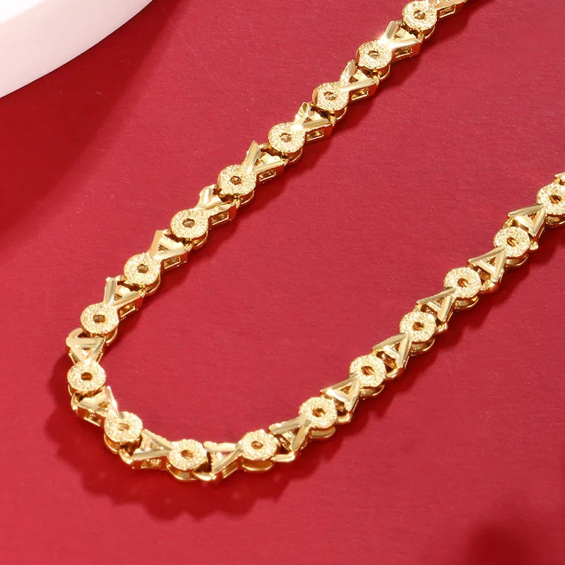 Luxury 24K 9999 Pure Gold real gold Women's Fishbone Chain Clavicle Chain
Luxury 24K 9999 Pure Gold real gold Women's Fishbone Chain Clavicle Chain