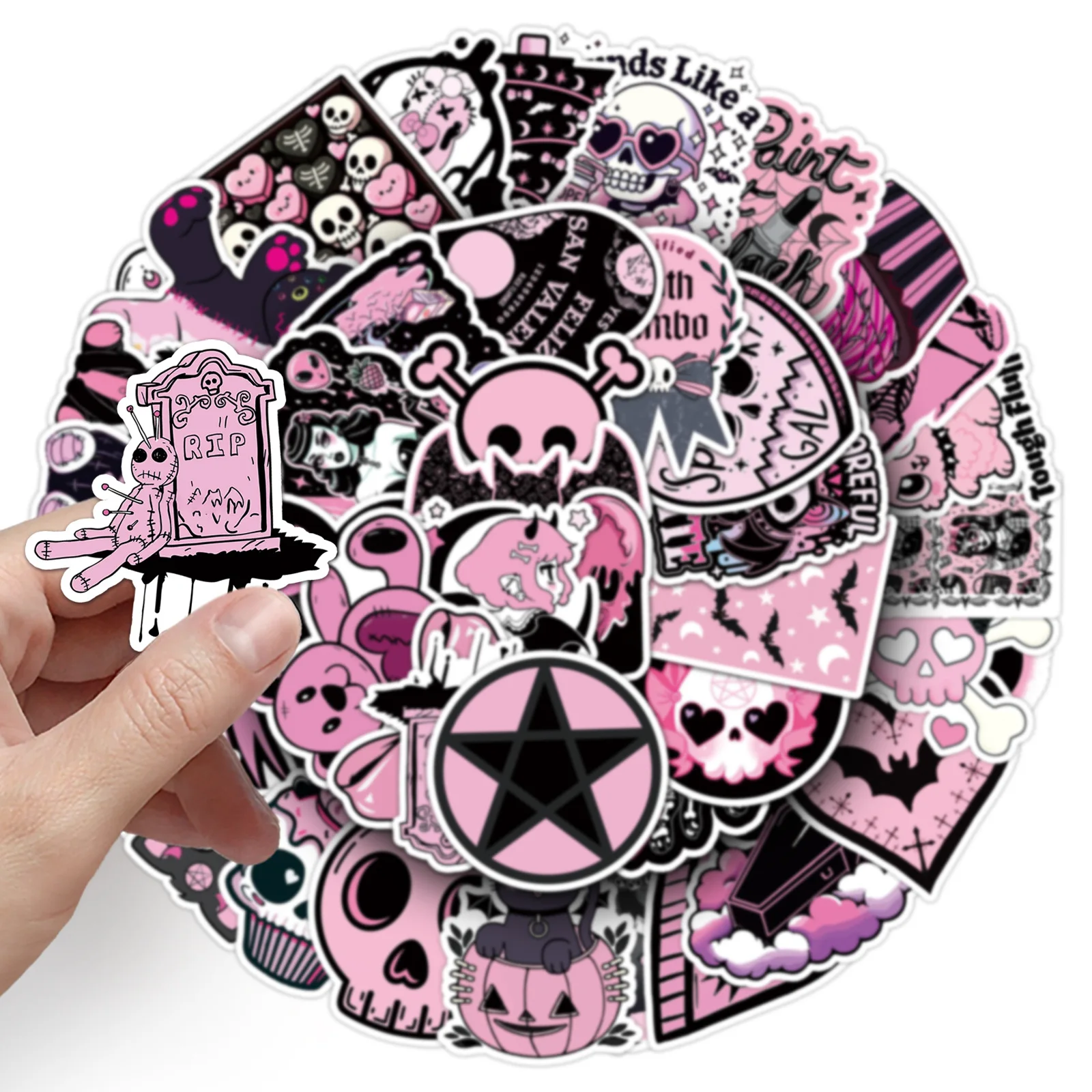 10/50PCS Pink Gothic Style Graffiti Creative Decorative Stickers Personality Creative DIY Water Cup Cell Phone Case Pencil Box
10/50PCS Pink Gothic Style Graffiti Creative Decorative Stickers Personality Creative DIY Water Cup Cell Phone Case Pencil Box