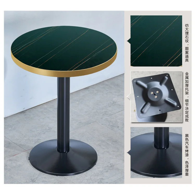 Customized milk tea table imitation marble small round square table coffee dessert shop snack shop dining table
Customized milk tea table imitation marble small round square table coffee dessert shop snack shop dining table