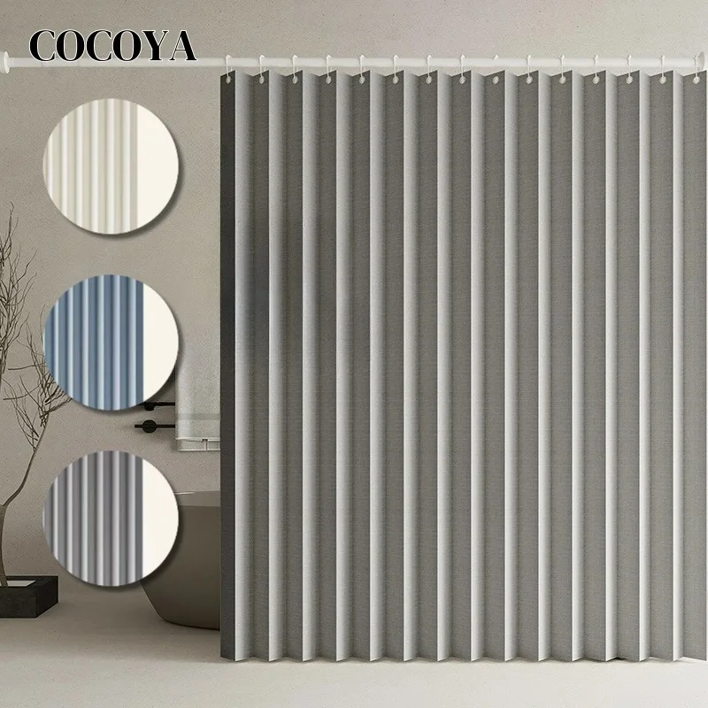 Занавеска для душа из искусственной льняной ткани, роскошные занавески для туалета и ванной комнаты, однотонная водонепроницаемая складная занавеска-перегородка с крючками
Занавеска для душа из искусственной льняной ткани, роскошные занавески для туалета и ванной комнаты, однотонная водонепроницаемая складная занавеска-перегородка с крючками