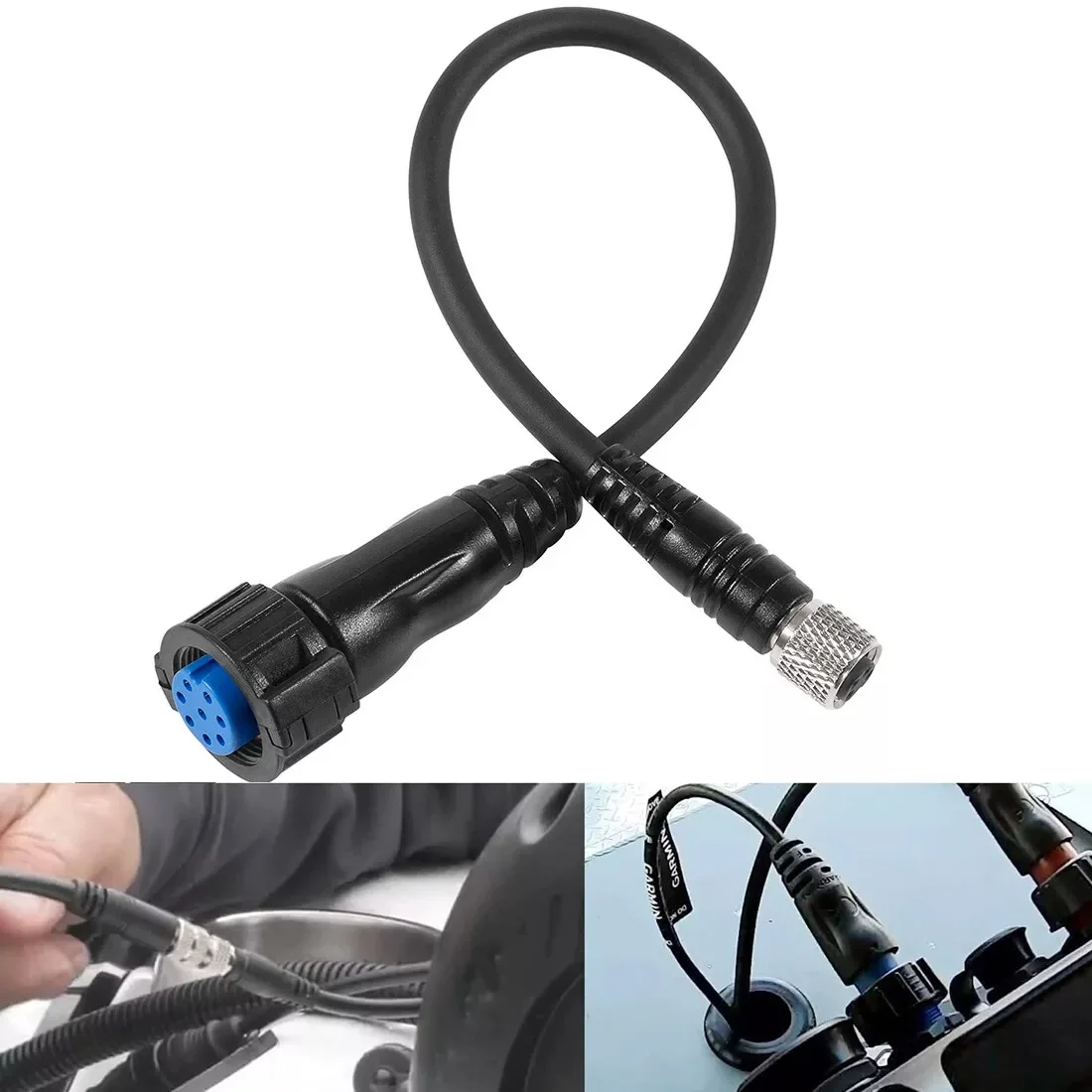 1852074 MKR-US2-14 8-Pin Adaptor Cable, Universal Sonar 2 Adapter Plug, Replacement for Garmin echoMAP, GPSmap Series Fishfinder
1852074 MKR-US2-14 8-Pin Adaptor Cable, Universal Sonar 2 Adapter Plug, Replacement for Garmin echoMAP, GPSmap Series Fishfinder