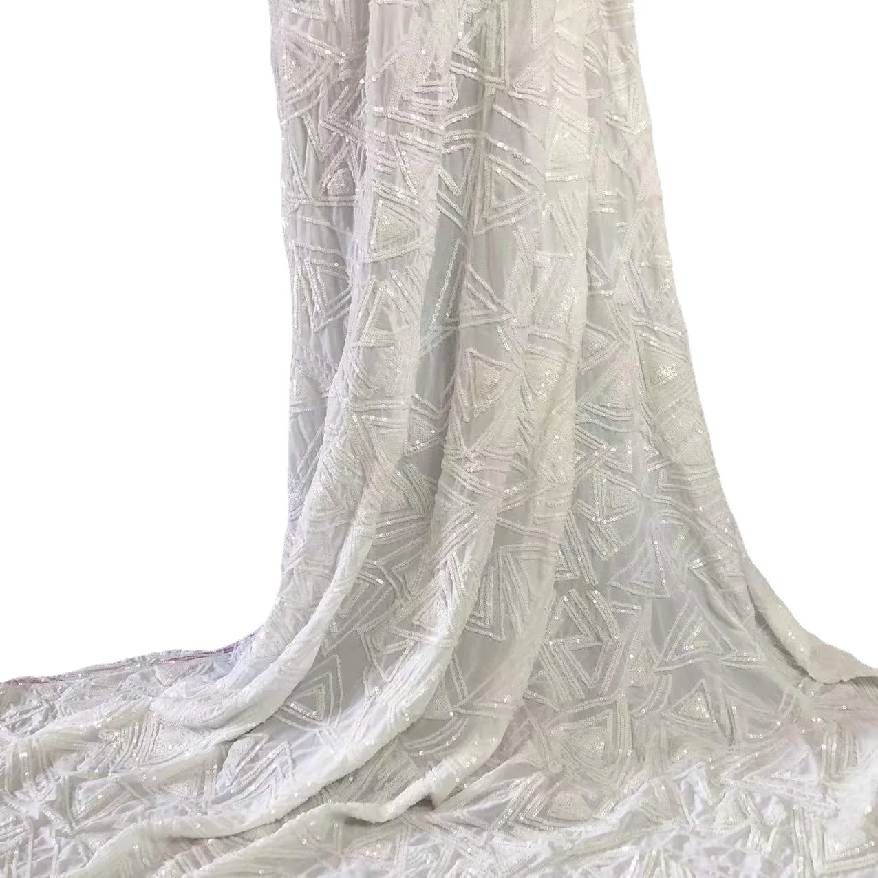 Clothing Designer Fabric Summer Mesh Sequin Embroidery Geometric Pattern Lace Embroidered Cloth
Clothing Designer Fabric Summer Mesh Sequin Embroidery Geometric Pattern Lace Embroidered Cloth