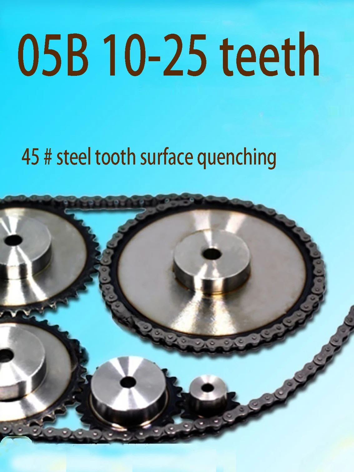 1PCS 05B10-25 Tooth Sprocket 45 # Steel Pitch 8mm Tooth Surface Quenching Suitable for 05B Chain
1PCS 05B10-25 Tooth Sprocket 45 # Steel Pitch 8mm Tooth Surface Quenching Suitable for 05B Chain