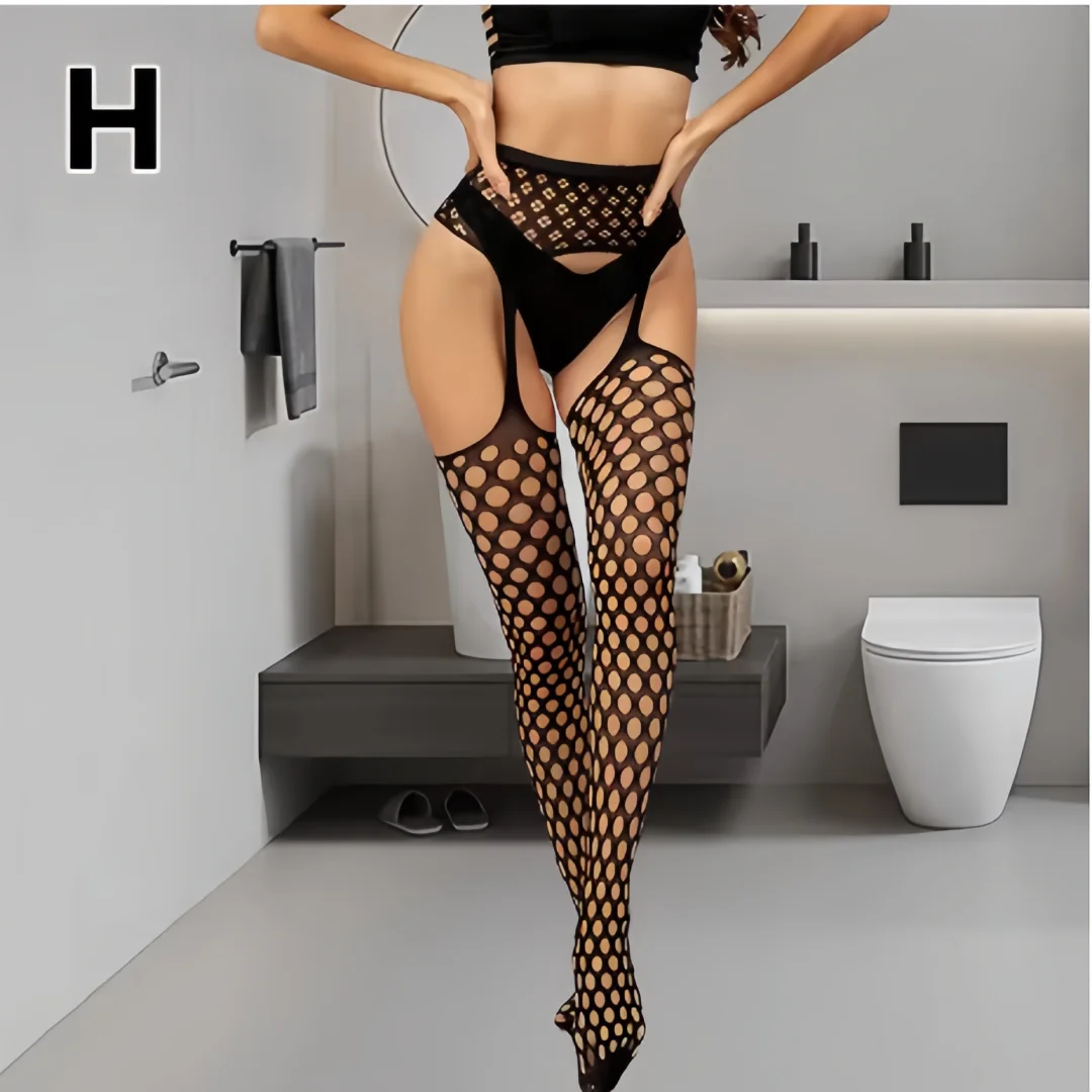 4XL plus Size Women's Fishnet Stockings High Waist Transparent Mesh Tight Garter Belt Included Crotchless Lingerie Pantyhose
4XL plus Size Women's Fishnet Stockings High Waist Transparent Mesh Tight Garter Belt Included Crotchless Lingerie Pantyhose