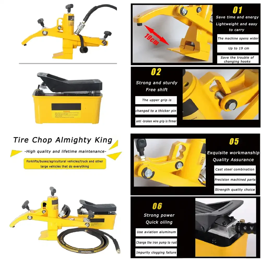 Tire Chop Machine Forklift Loader car wheels Tire Stripper Tire Press Vehicle
Tire Chop Machine Forklift Loader car wheels Tire Stripper Tire Press Vehicle