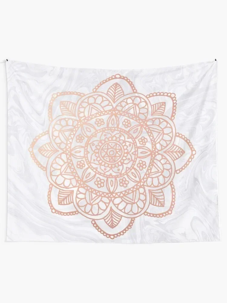 Rose Gold Mandala on White Marble Tapestry Korean Room Decor Wall Coverings Wall Hanging Wall Bedroom Deco Tapestry
Rose Gold Mandala on White Marble Tapestry Korean Room Decor Wall Coverings Wall Hanging Wall Bedroom Deco Tapestry