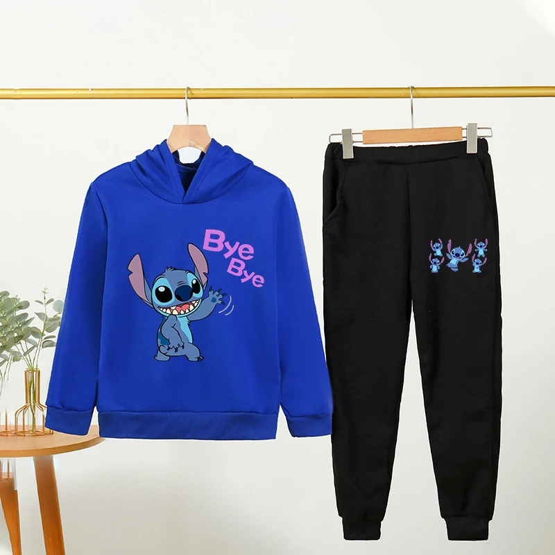 Stitch Sweatshirt Suit Children Boy Girl Plush Kawaii Hoodies+pants Trendy Print Hoodie Sweatpants Anime Clothes Set Gift
Stitch Sweatshirt Suit Children Boy Girl Plush Kawaii Hoodies+pants Trendy Print Hoodie Sweatpants Anime Clothes Set Gift