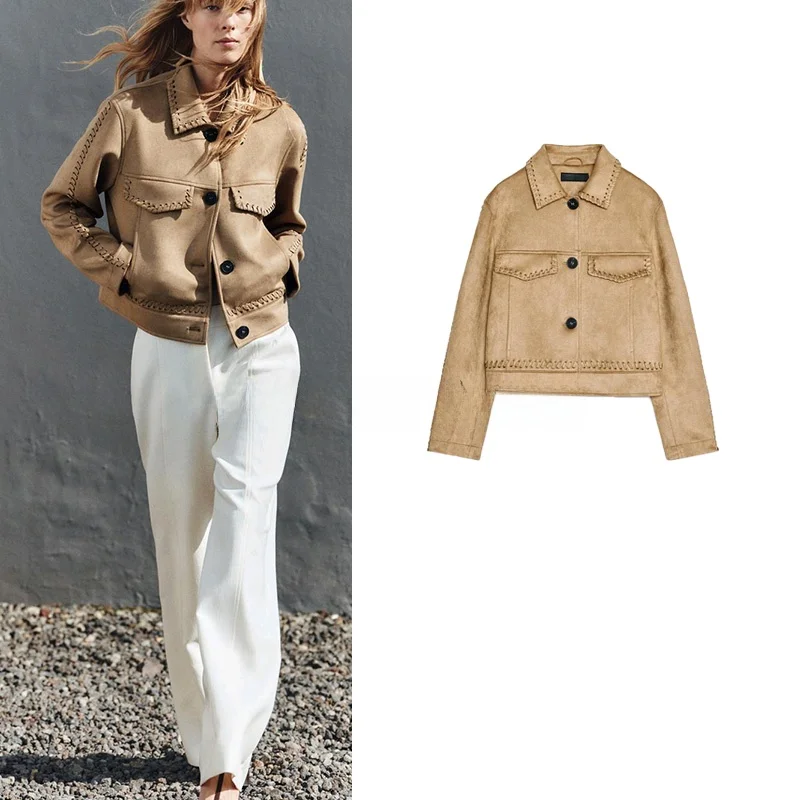Spring Women's Jaet Long Sve Knitted Detail Faux Fur Surface Effect Turn-down Collar ort Outerwear Commute Sle Polye...
Spring Women's Jaet Long Sve Knitted Detail Faux Fur Surface Effect Turn-down Collar ort Outerwear Commute Sle Polye...
