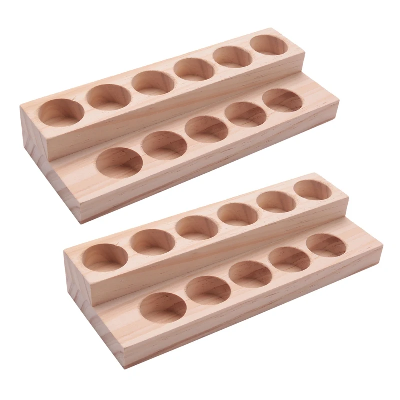 AG-2X 11 Holes Wooden Essential Oil Tray Handmade Natural Wood Display Rack Demonstration Station For 5-15Ml Bottles
AG-2X 11 Holes Wooden Essential Oil Tray Handmade Natural Wood Display Rack Demonstration Station For 5-15Ml Bottles
