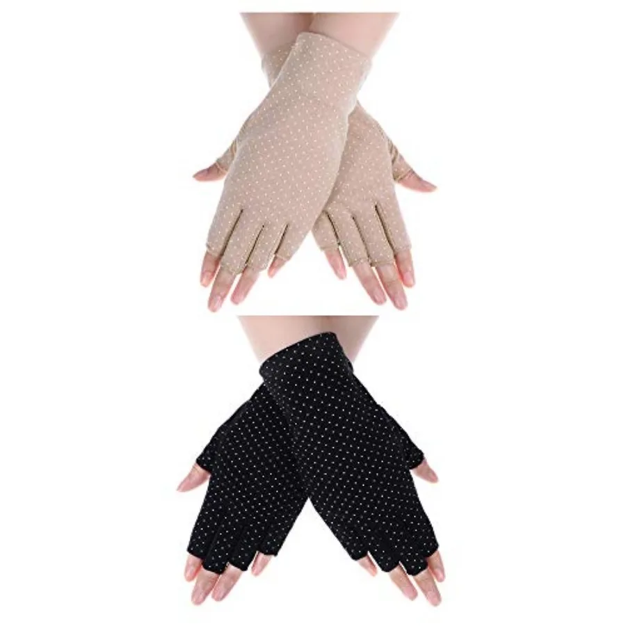 Boao 2 Pairs Sun Protection Gloves for Women Driving Fingerless Gloves for Manicure Summer Outdoor Golfing Riding Fishing
Boao 2 Pairs Sun Protection Gloves for Women Driving Fingerless Gloves for Manicure Summer Outdoor Golfing Riding Fishing