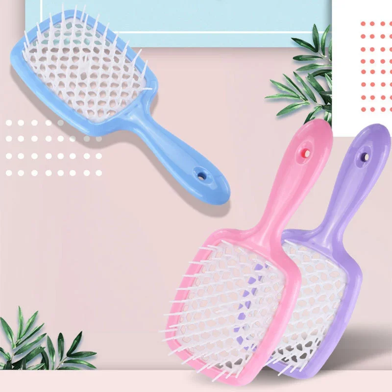 Tangled Hair Comb Detangling Brush Large Plate Massage Combs Hollow Out Brushes Barber Salon Styling Tools
Tangled Hair Comb Detangling Brush Large Plate Massage Combs Hollow Out Brushes Barber Salon Styling Tools