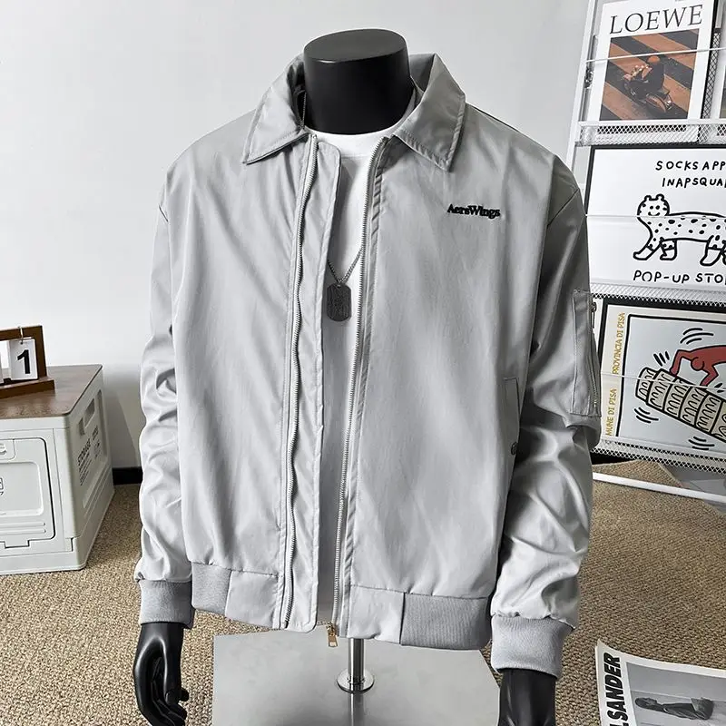 Loose Men's Hiphop Street Sle Embroidered Jaet Autumn Versatile Simple Couple's Outerwear Youth Culture Polyester
Loose Men's Hiphop Street Sle Embroidered Jaet Autumn Versatile Simple Couple's Outerwear Youth Culture Polyester