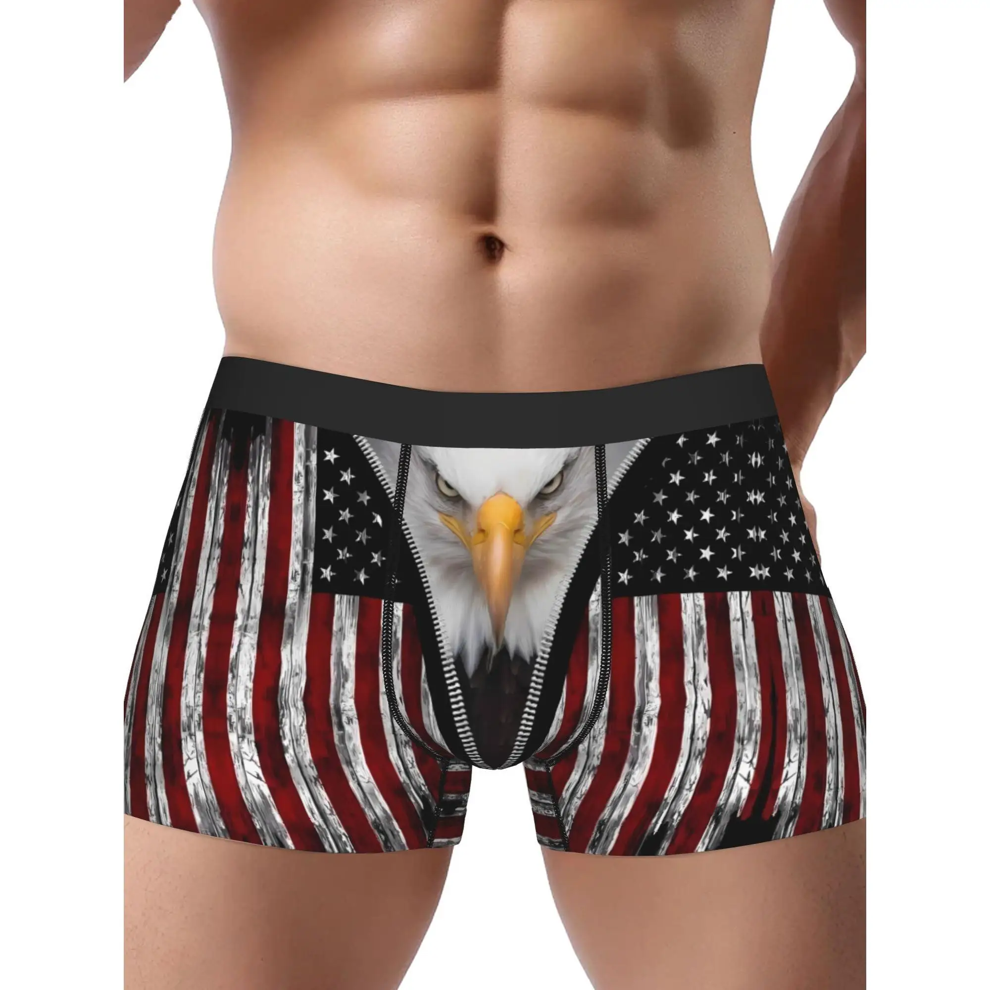 Мужские дышащие трусы-боксеры USA Stripes Eagle, эластичное нижнее белье со стильным принтом, для повседневного комфорта и носки на каждый день
Мужские дышащие трусы-боксеры USA Stripes Eagle, эластичное нижнее белье со стильным принтом, для повседневного комфорта и носки на каждый день