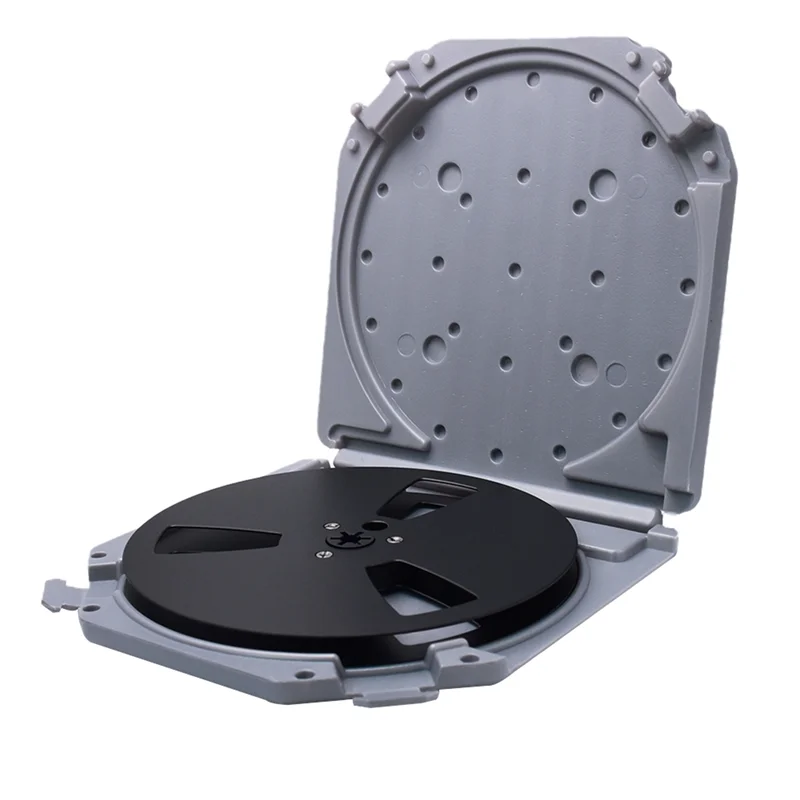 FFYY-Protective 7In Open Reel Recording Case With Empty Takeup Reels For Enhanced Portability
FFYY-Protective 7In Open Reel Recording Case With Empty Takeup Reels For Enhanced Portability