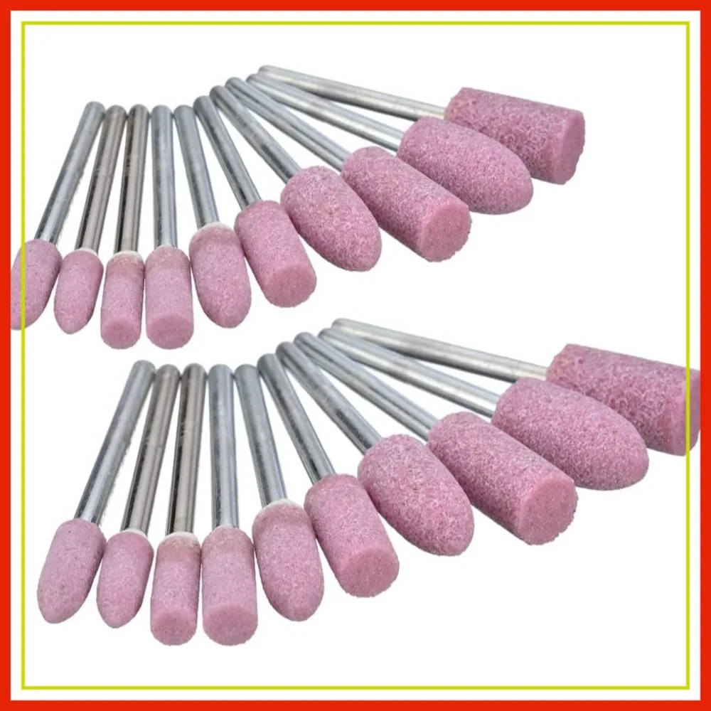 20 Pcs Rotary Grinding Stone Bits, Abrasive Mounted Sharpening Tools, 1/8" Shank, 4-12mm Heads
20 Pcs Rotary Grinding Stone Bits, Abrasive Mounted Sharpening Tools, 1/8" Shank, 4-12mm Heads