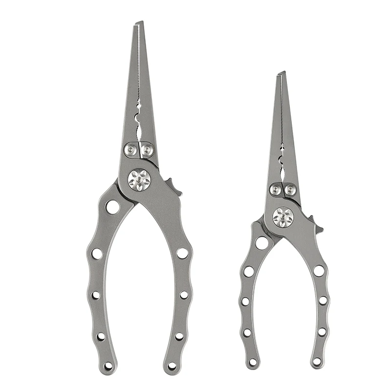 Lightweight Titanium Alloy Fishing Pliers for Cutting Fishing Line Crimp Multifunctional Fishing Pliers
Lightweight Titanium Alloy Fishing Pliers for Cutting Fishing Line Crimp Multifunctional Fishing Pliers