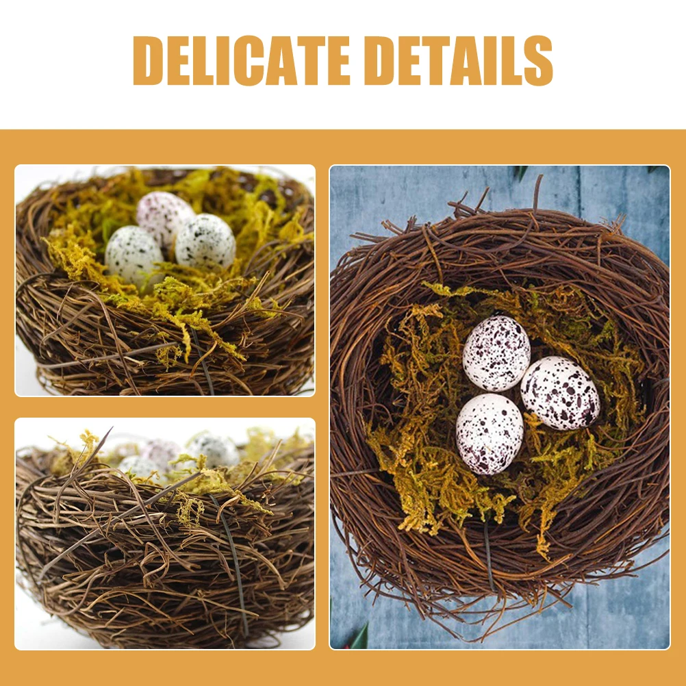 2 set Simulated Bird Nest Craft Vine Artificial Rattan Decor Easter Photography Props Lightweight
2 set Simulated Bird Nest Craft Vine Artificial Rattan Decor Easter Photography Props Lightweight