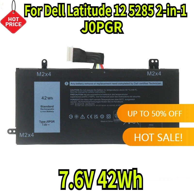 7.6V 42Wh New J0PGR Laptop Battery For Dell Latitude 12 5285 2-in-1,5290 2-in-1 T17G Series JOPGR T17G X16TW 1WND8 Replace parts
7.6V 42Wh New J0PGR Laptop Battery For Dell Latitude 12 5285 2-in-1,5290 2-in-1 T17G Series JOPGR T17G X16TW 1WND8 Replace parts
