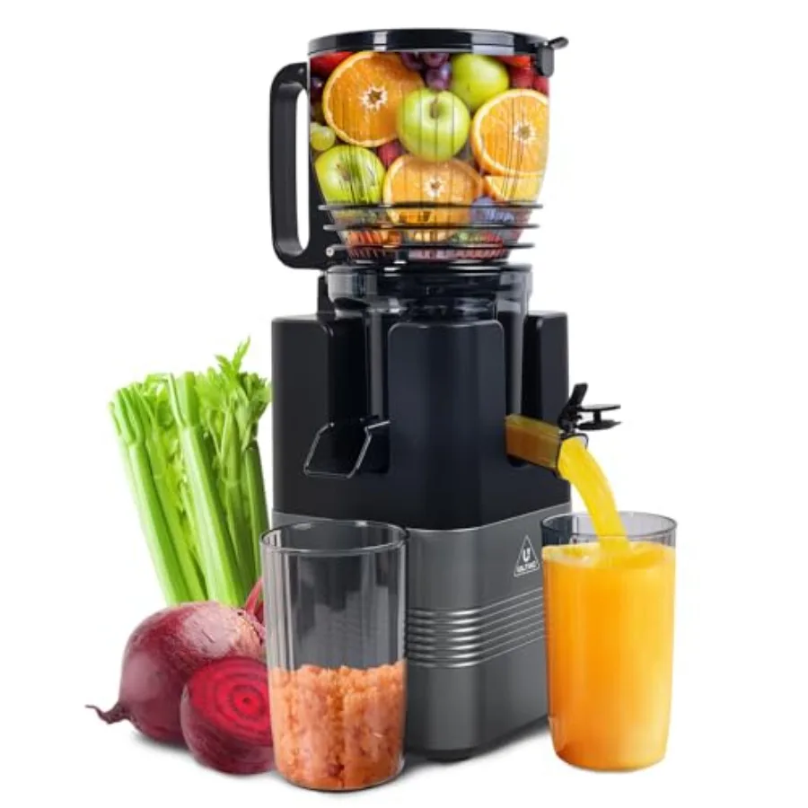 5.8 Extra Wide Feed Chute Cold Press Juicer Machine 350W Slow Masticating Juicer with High Juice Yield for Whole Vegetables Fru
5.8 Extra Wide Feed Chute Cold Press Juicer Machine 350W Slow Masticating Juicer with High Juice Yield for Whole Vegetables Fru
