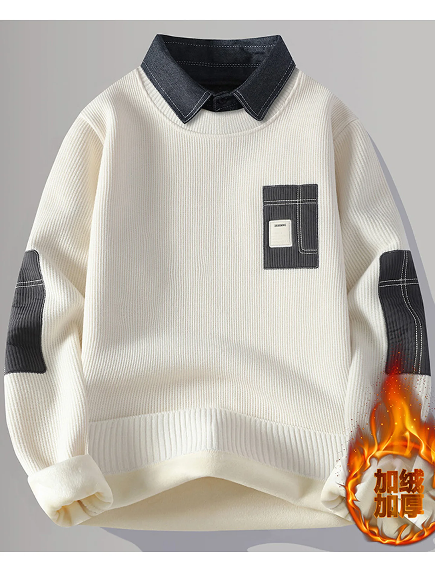 Fce вязаный свитер с воротником irt, мужская верхняя одежда, мягкий, удобный, теплый, бархатный, зимний, повседневный, трикотаж
Fce вязаный свитер с воротником irt, мужская верхняя одежда, мягкий, удобный, теплый, бархатный, зимний, повседневный, трикотаж