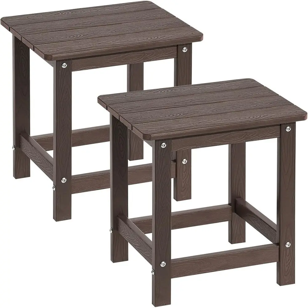 Weather-Resistant Outdoor Side Table Set of 2, Suitable for Patio, Deck, Garden, and Pool Areas
Weather-Resistant Outdoor Side Table Set of 2, Suitable for Patio, Deck, Garden, and Pool Areas