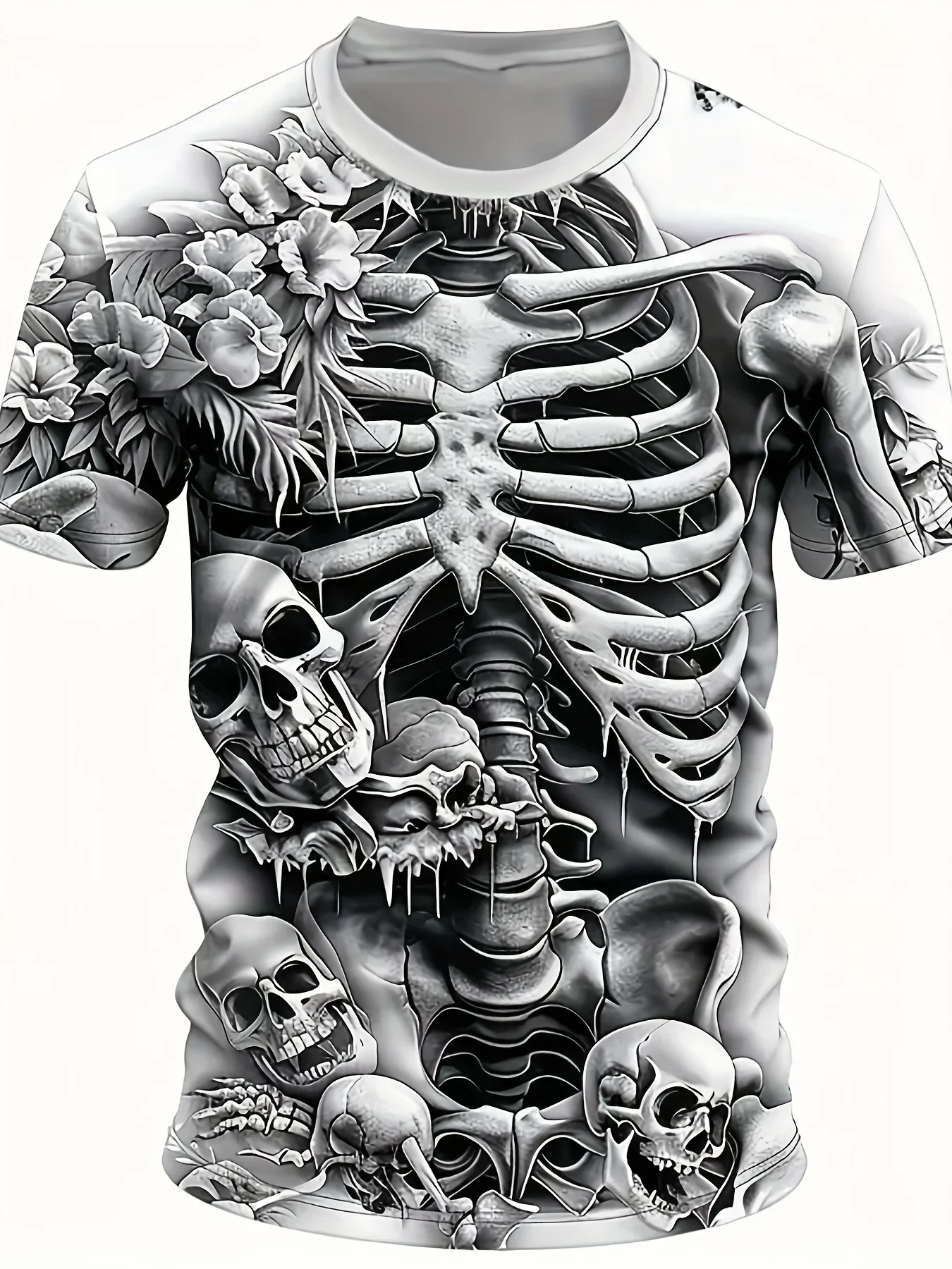 Skeleton Printed Men's T-Shirt Fun Short Sleeved Tshirt Casual Tees Skull Pattern Men's Clothing Oversized Top Round Neck Tshirt
Skeleton Printed Men's T-Shirt Fun Short Sleeved Tshirt Casual Tees Skull Pattern Men's Clothing Oversized Top Round Neck Tshirt