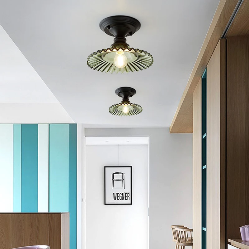 Retro Glass Ceiling Light Single Head Glass Cover Aisle Lighting Bedroom Corridor Staircase Balcony Creative Decor Lighting
Retro Glass Ceiling Light Single Head Glass Cover Aisle Lighting Bedroom Corridor Staircase Balcony Creative Decor Lighting