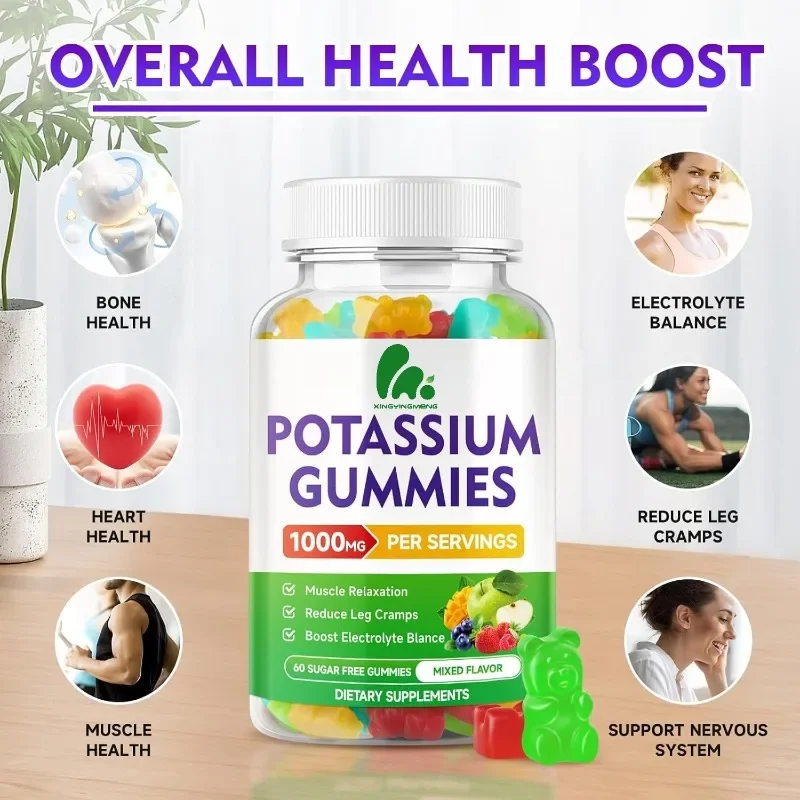 1000mg Potassium Citrate Soft Candy, Efficient Potassium Supplementing Soft Candy, Supports Muscle Health, Mixed Fruit Flavor
1000mg Potassium Citrate Soft Candy, Efficient Potassium Supplementing Soft Candy, Supports Muscle Health, Mixed Fruit Flavor