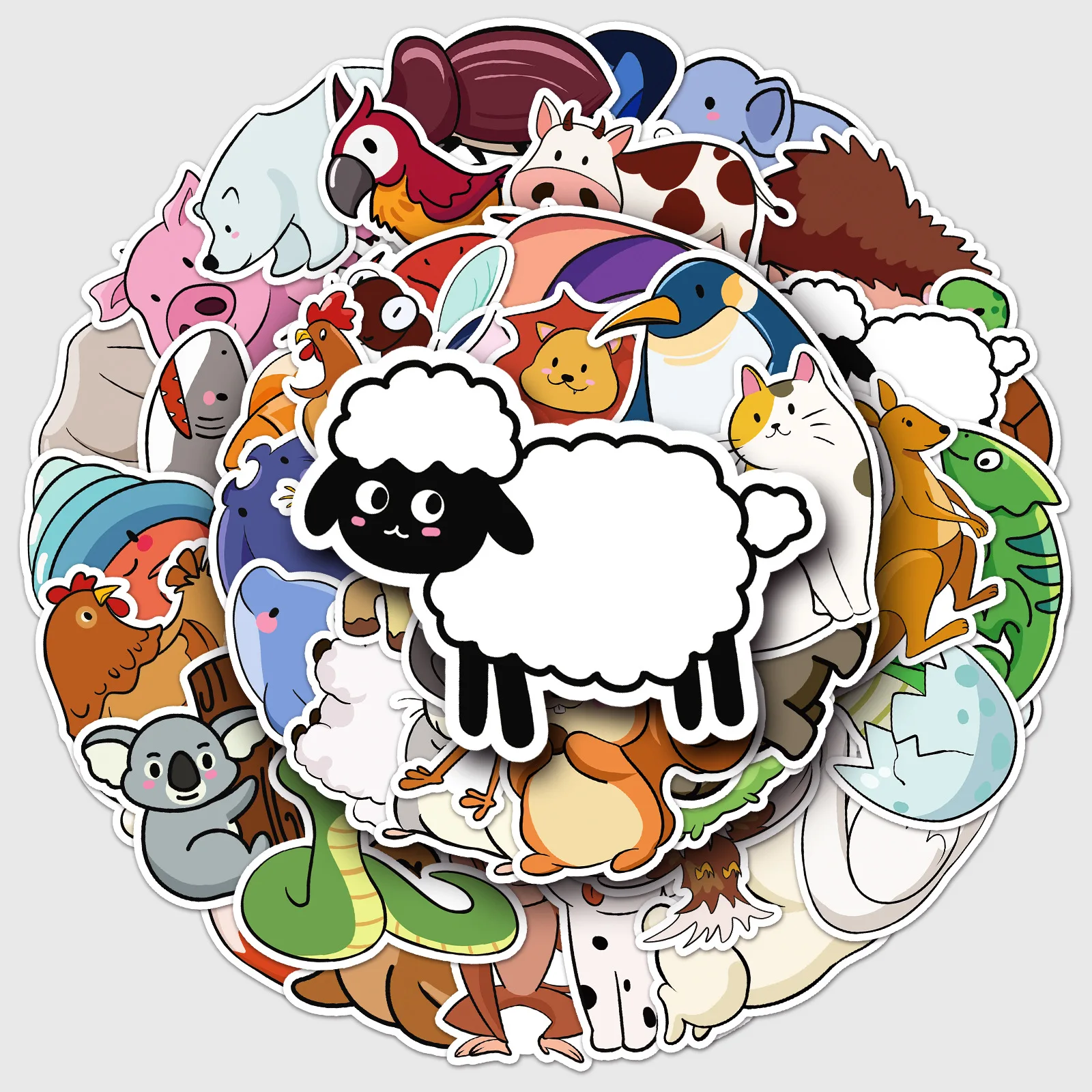 50 original cartoon animal graffiti stickers hand drawn cute simple strokes decoration water cup phone case hand account stickers
50 original cartoon animal graffiti stickers hand drawn cute simple strokes decoration water cup phone case hand account stickers