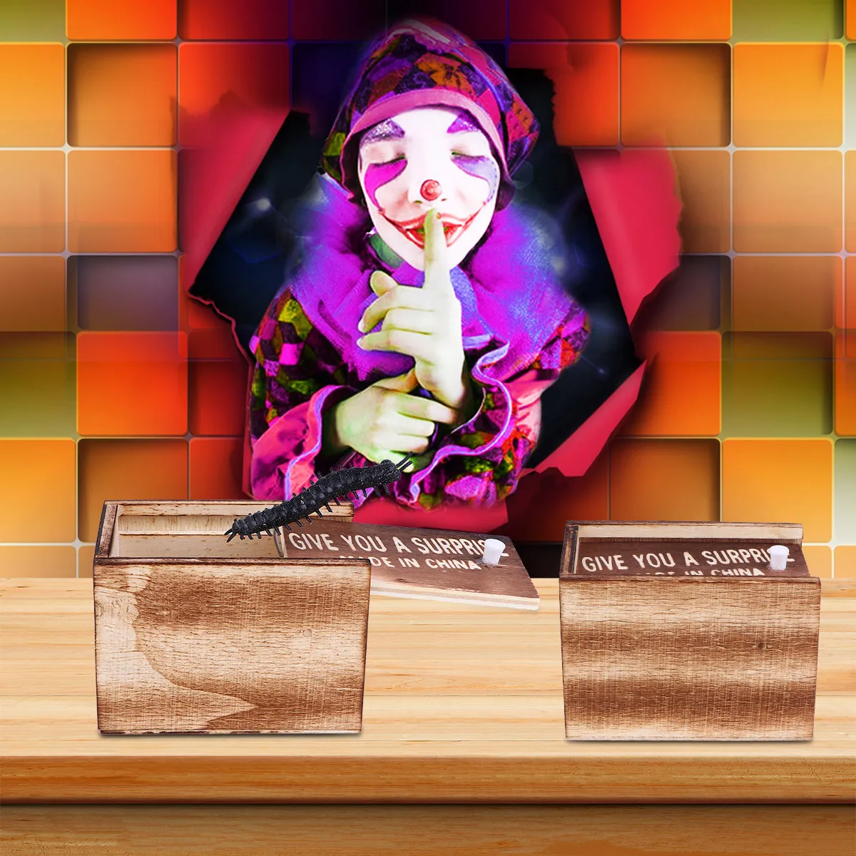 3Pcs Scorpion Box Wooden Surprise Prank Scary Case April Fools Halloween Props Fun Tricks Prank Toys Wooden Box Trick Toys
3Pcs Scorpion Box Wooden Surprise Prank Scary Case April Fools Halloween Props Fun Tricks Prank Toys Wooden Box Trick Toys