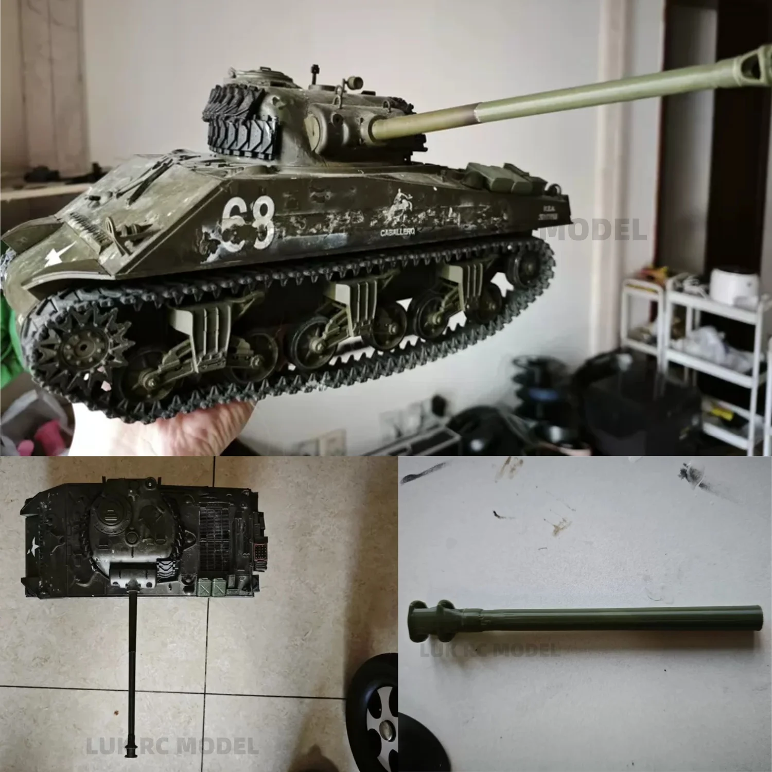 Sherman Long Cannon Conversion Kit Long Cannon Only. 1/16 Tank HL 1/16 3918 Green Simulation Military Plastic Parts 3D Printing
Sherman Long Cannon Conversion Kit Long Cannon Only. 1/16 Tank HL 1/16 3918 Green Simulation Military Plastic Parts 3D Printing