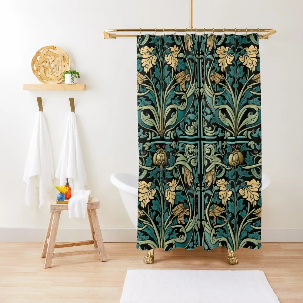 Art nouveau floral tile pattern. Shower Curtain Bathroom Showers Waterproof Bathroom Shower Cover Curtain
Art nouveau floral tile pattern. Shower Curtain Bathroom Showers Waterproof Bathroom Shower Cover Curtain