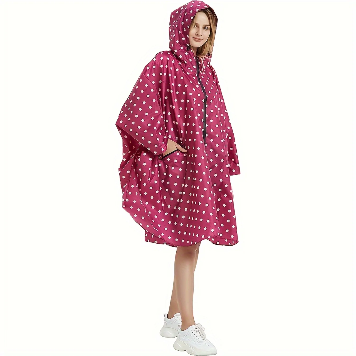 Lightweight Zipper Hooded Raincoat with Pocket for Adults - Stylish & Functional Rain Poncho Jacket Coat
Lightweight Zipper Hooded Raincoat with Pocket for Adults - Stylish & Functional Rain Poncho Jacket Coat