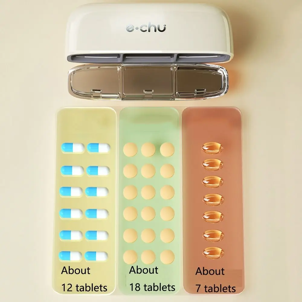 Влагостойкая портативная коробка для таблеток, 3 отделения, герметичный силиконовый органайзер для таблеток, многоразовый пылезащитный
Влагостойкая портативная коробка для таблеток, 3 отделения, герметичный силиконовый органайзер для таблеток, многоразовый пылезащитный