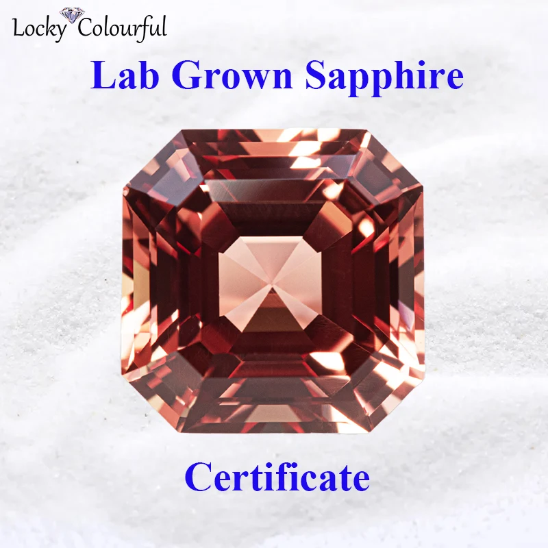 Lab Grown Sapphire Asscher Shape Charms Sunset Orange Color VVS1 for DIY Jewelry Making Ring Material Selectable AGL Certificate
Lab Grown Sapphire Asscher Shape Charms Sunset Orange Color VVS1 for DIY Jewelry Making Ring Material Selectable AGL Certificate