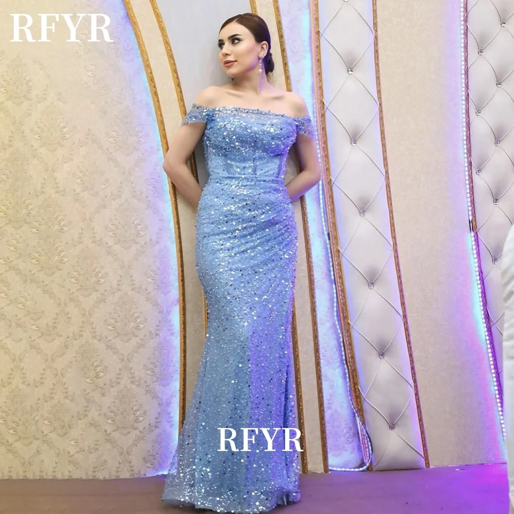 RFYR Off Shoulder Party Dress Glitter Prom Dress Shiny Evening Dresses for Women Sexy فساتين مناسبة رسمية Custo
RFYR Off Shoulder Party Dress Glitter Prom Dress Shiny Evening Dresses for Women Sexy فساتين مناسبة رسمية Custo