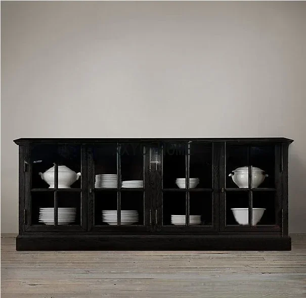 American Solid Wood Sideboard Oak Restaurant Retro Four-Door Storage Cabinet Floor Cabinet
American Solid Wood Sideboard Oak Restaurant Retro Four-Door Storage Cabinet Floor Cabinet