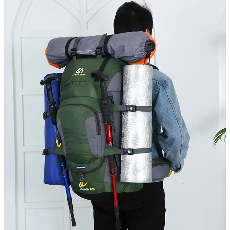 60L Large Climbing Outdoor Backpack Women Tent Camping Rain Cover Sport Men Waterproof Mountaineering Trekking Hiking Rucksack
60L Large Climbing Outdoor Backpack Women Tent Camping Rain Cover Sport Men Waterproof Mountaineering Trekking Hiking Rucksack