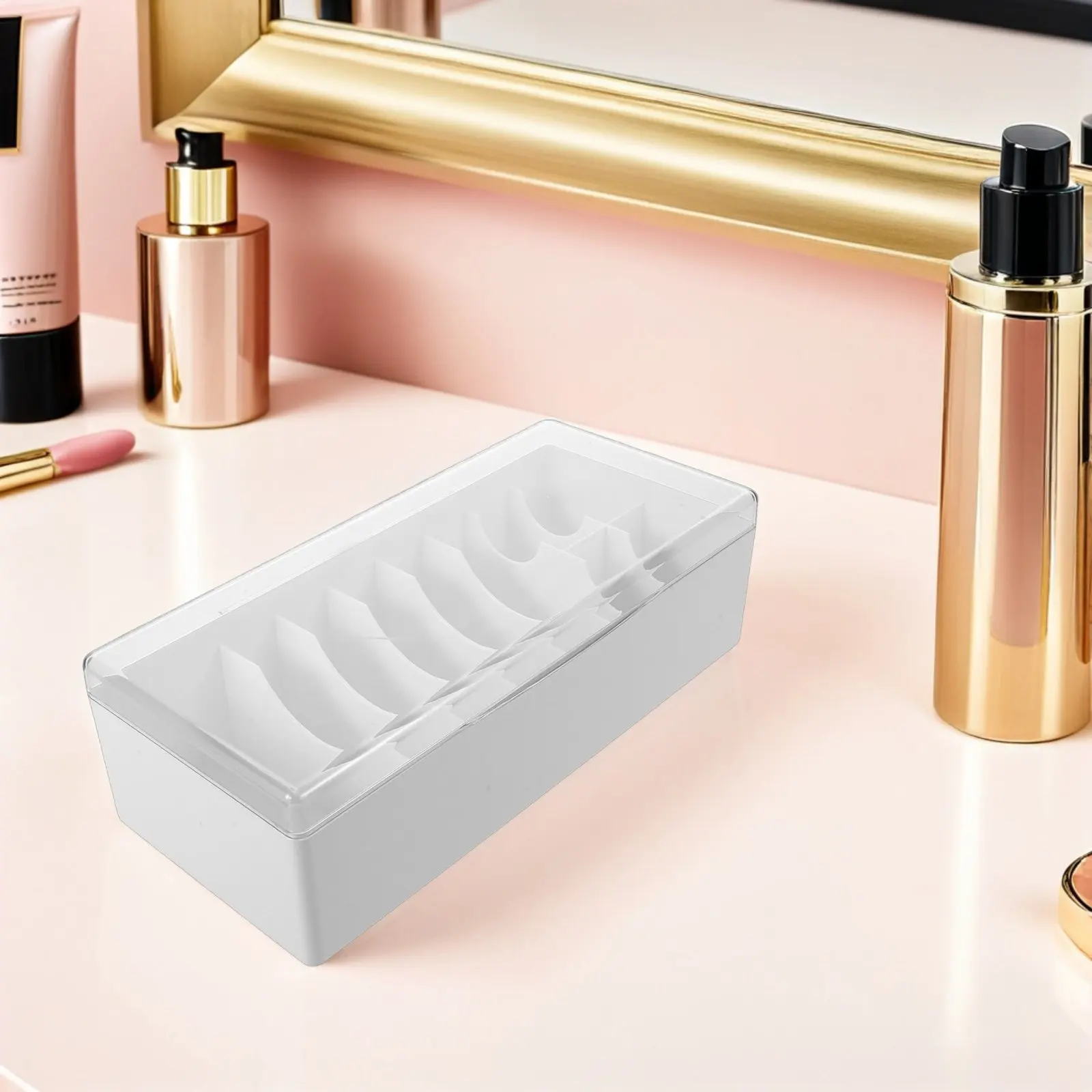 Large Capacity Acrylic Lash Supply Organizer Box Separated Lid Makeup Cart Storage Container for Eyelash Extensions Nail Tools
Large Capacity Acrylic Lash Supply Organizer Box Separated Lid Makeup Cart Storage Container for Eyelash Extensions Nail Tools