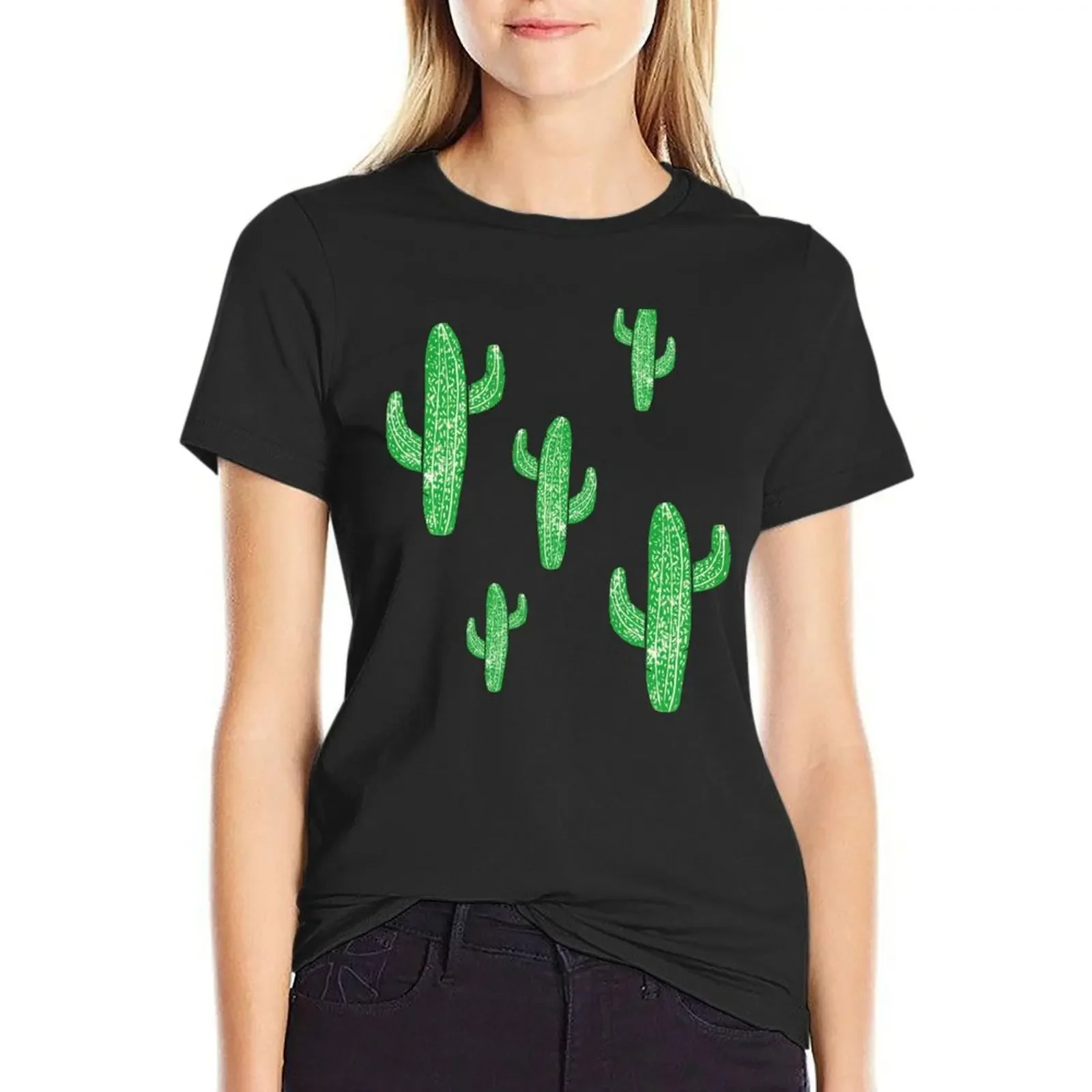 Linocut Cacti #2 Green T-Shirt Blouse plus sizes plain hippie clothes oversized t shirts for Women
Linocut Cacti #2 Green T-Shirt Blouse plus sizes plain hippie clothes oversized t shirts for Women
