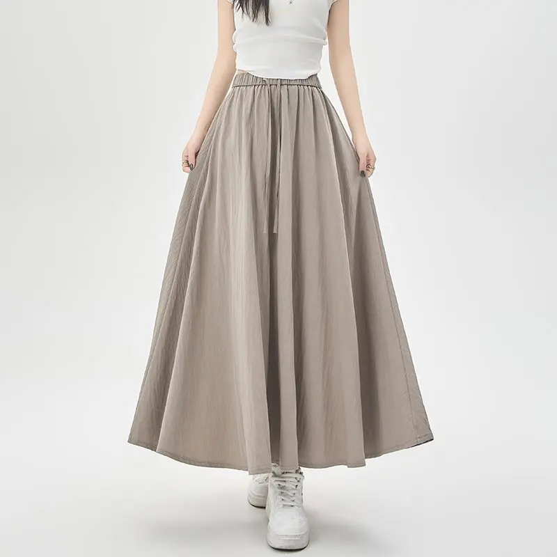 Qiukichonson Lace Up High-Waist Pleated Midi Skirt Womens Spring Summer French Casual A-line Maxi Long Skirt
Qiukichonson Lace Up High-Waist Pleated Midi Skirt Womens Spring Summer French Casual A-line Maxi Long Skirt