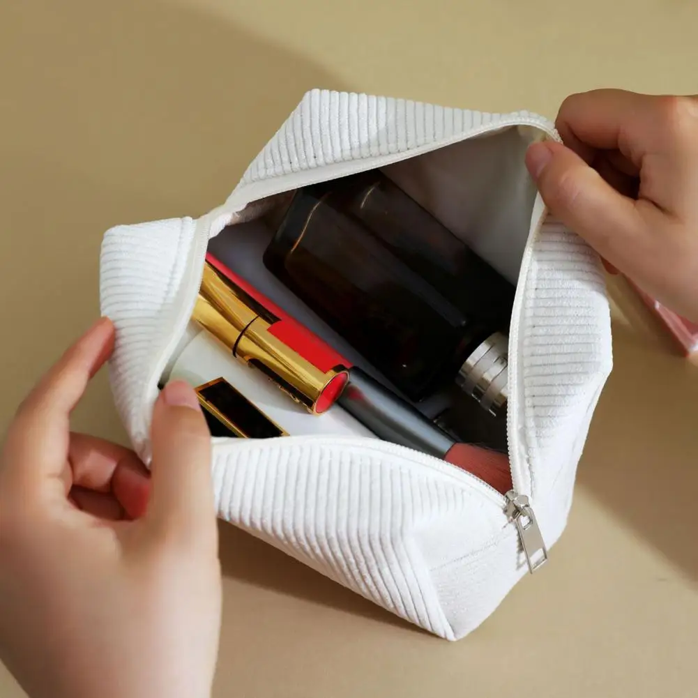 Multifunctional Beauty Bag Corduroy Makeup Bag Travel Toiletry Organizer Clutch Portable Solid for Home for Women for Toiletries
Multifunctional Beauty Bag Corduroy Makeup Bag Travel Toiletry Organizer Clutch Portable Solid for Home for Women for Toiletries